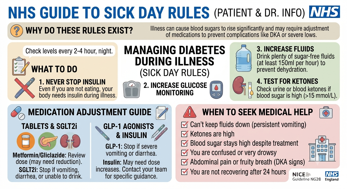 NHS guide to sick day rules
